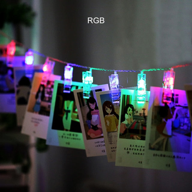 Photo Clip Holder String Lights